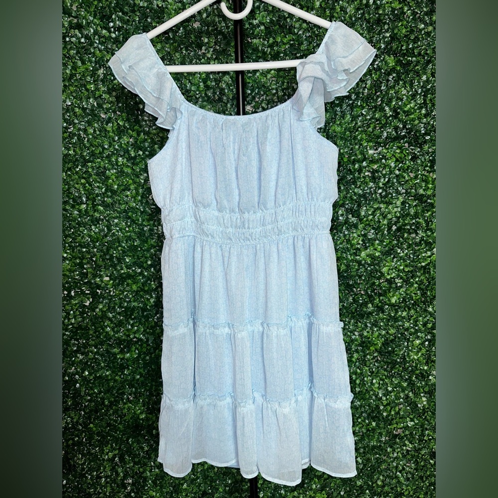 No Comment NY LA Juniors Ruffled Daisy Spring Dress - Picture 5 of 6